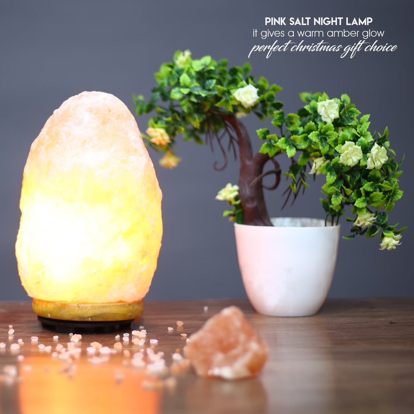 Himalayan Salt Lamp — Dorm Room Ambiance