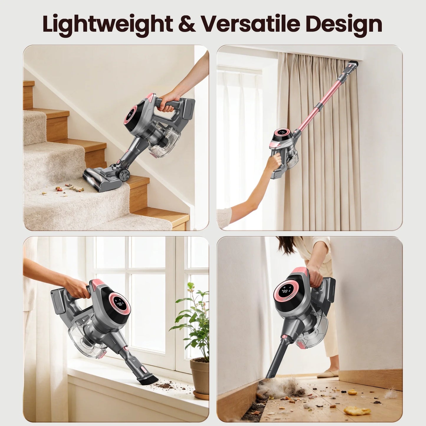 6-In-1 Cordless Stick Vacuum — Carpet & Hard Floor Essential