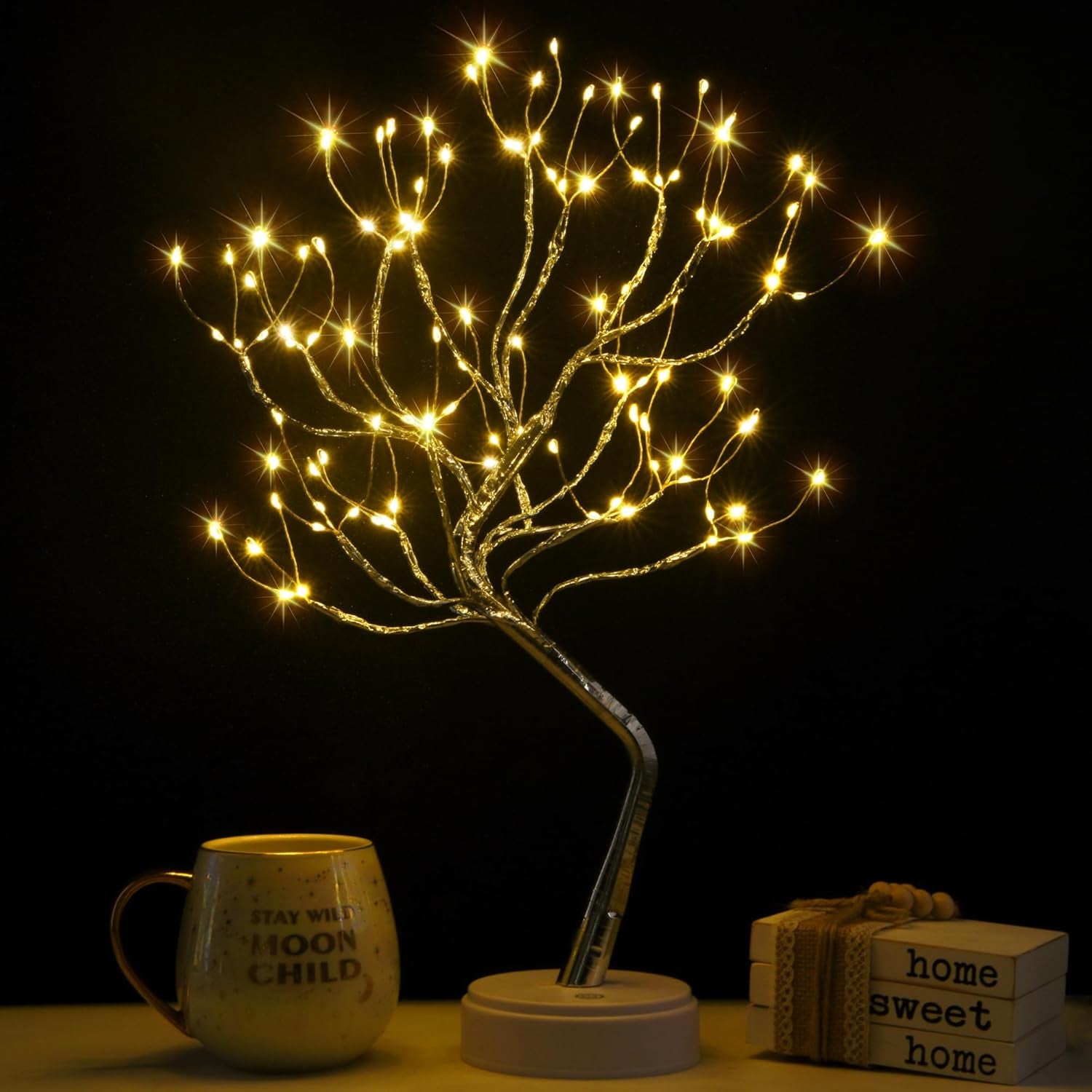 RGB Tree Desk Lamp — Study Aesthetic