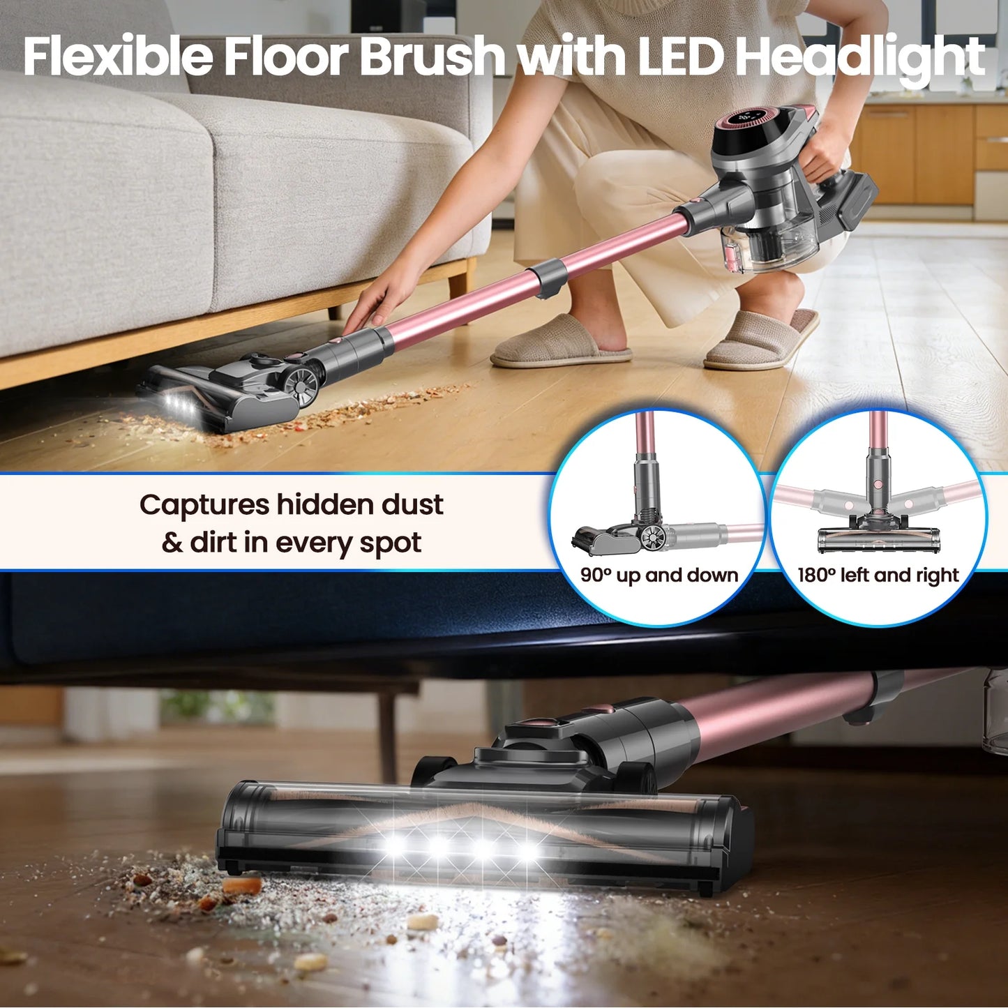 6-In-1 Cordless Stick Vacuum — Carpet & Hard Floor Essential