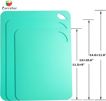 Color-Coded Flexible Cutting Board Set — Dorm Kitchen Essential